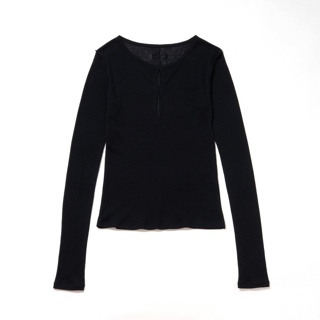 Slit Sheer Rib Top