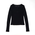 Slit Sheer Rib Top