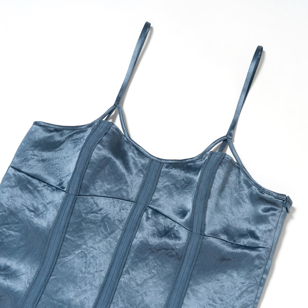 Cutwork Satin Dress