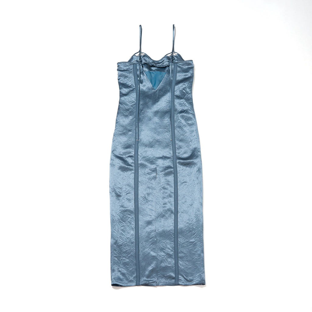 Cutwork Satin Dress