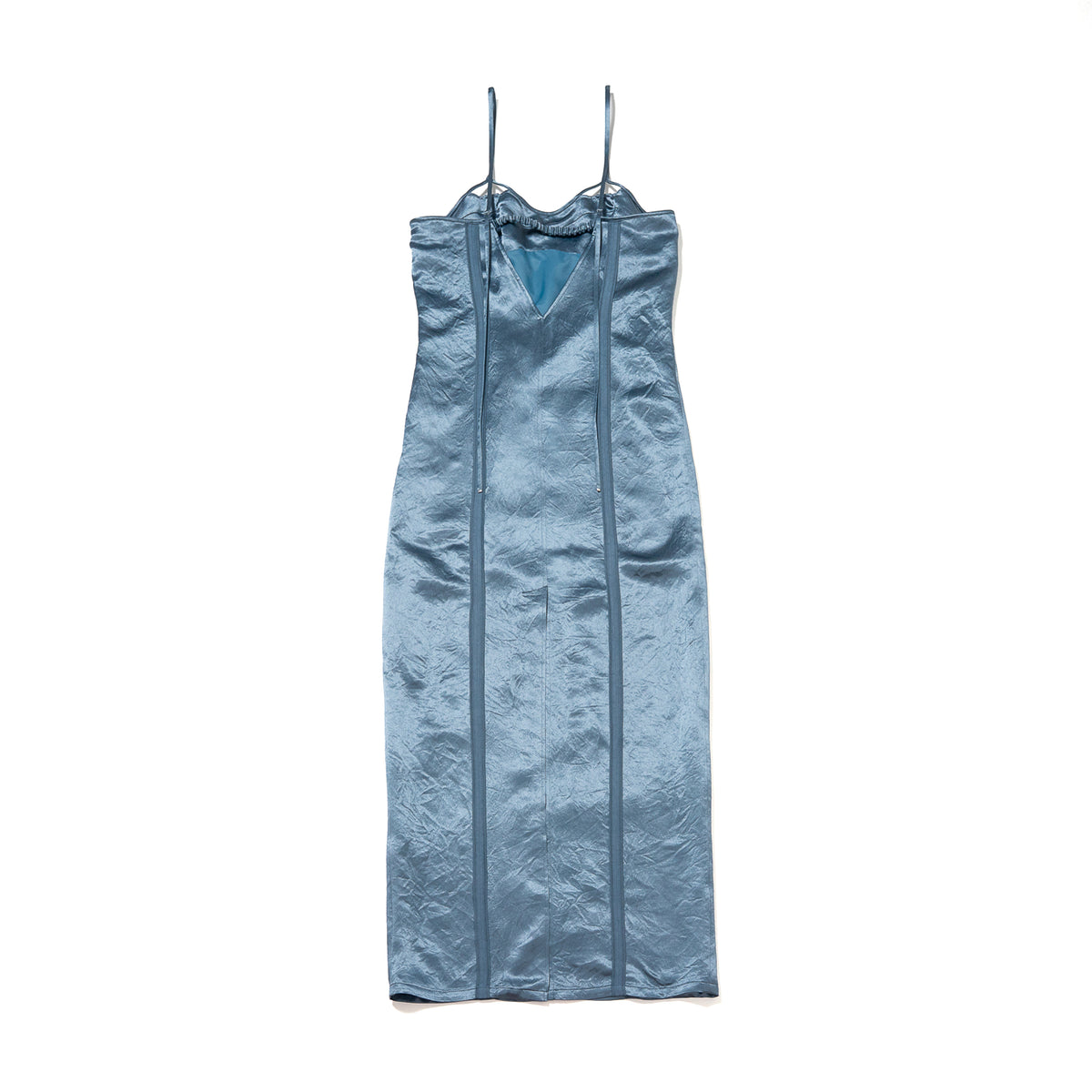 Cutwork Satin Dress