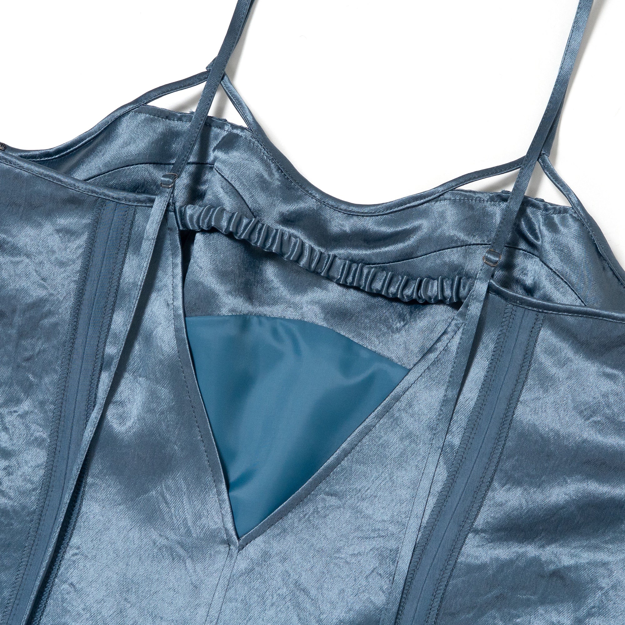 Cutwork Satin Dress